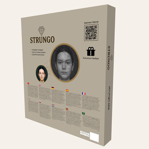 Strungo String Art Kiti - Kutu Arka Yüzü ve İçerik Detayları