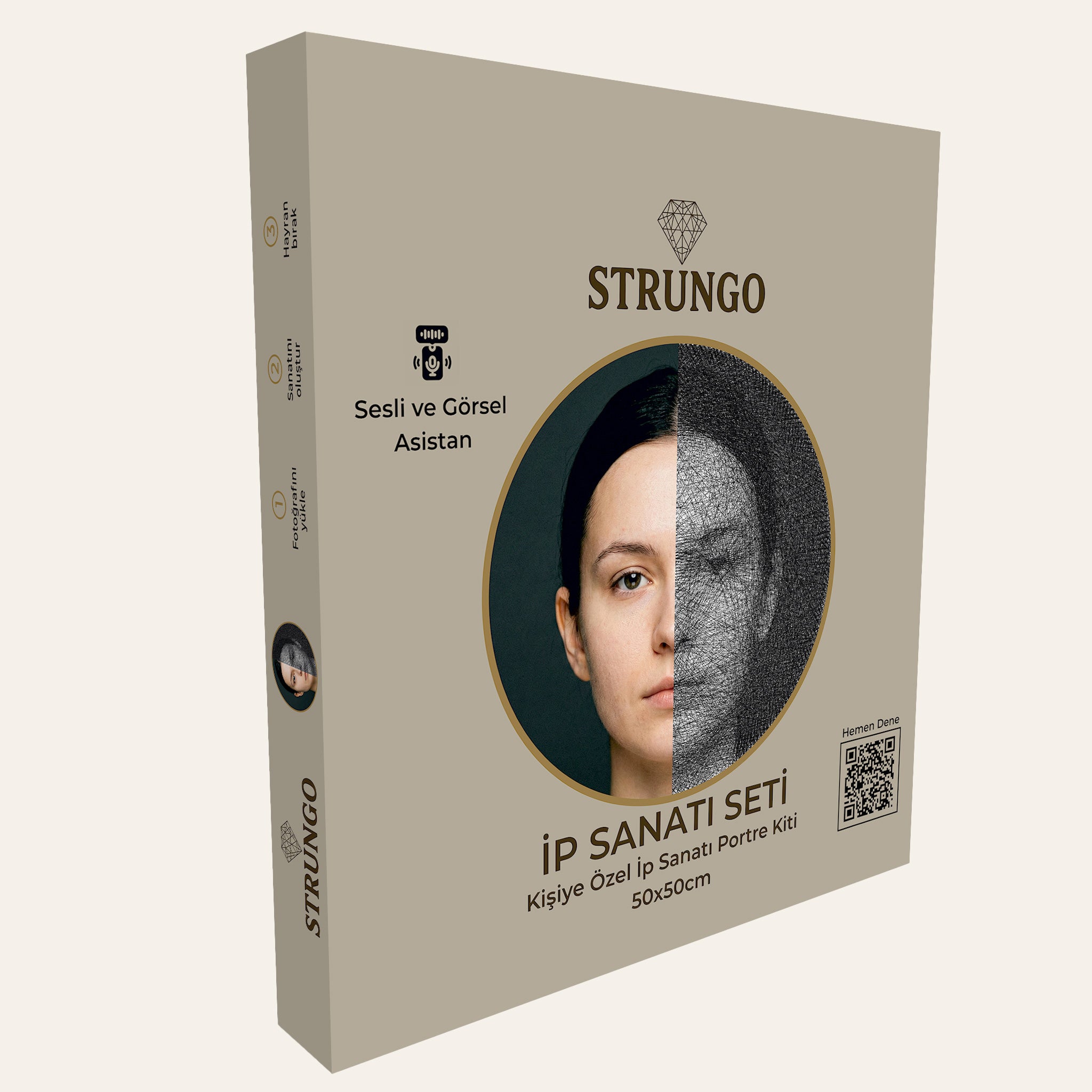 Strungo İp Sanatı Seti - Kutu Ön Yüzü